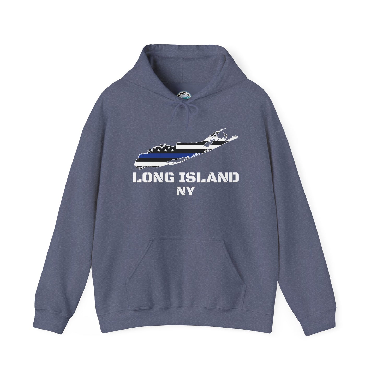 What's Up Long Island? NY Back the Blue Unisex Heavy Blend™ Hooded Sweatshirt