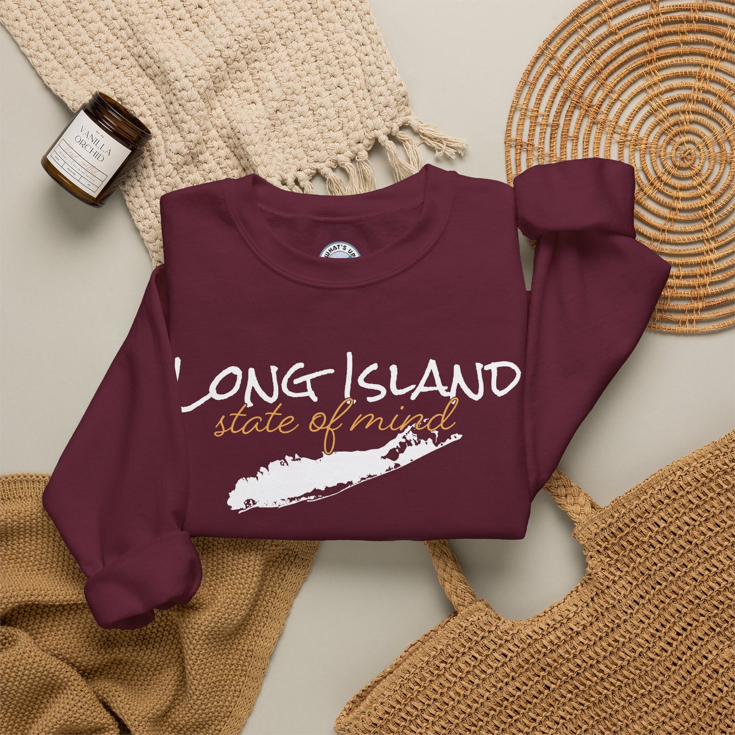 Long Island State of Mind Unisex Sweatshirt — Cozy Crewneck for Locals & Tourists