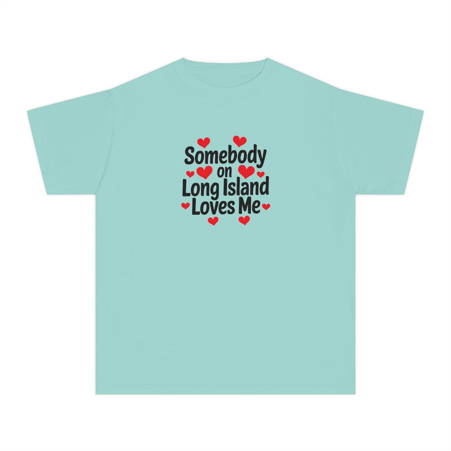 What's Up Long Island? Youth Midweight Tee - 'Somebody on Long Island Loves Me'