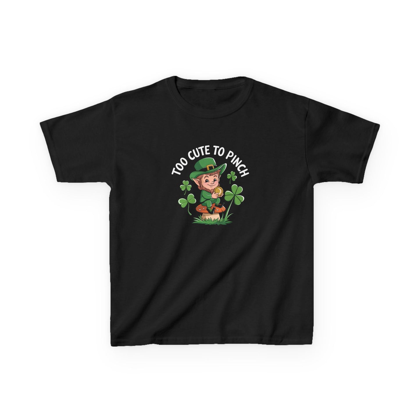 St. Patrick's Day Kids Tee - "Too Cute to Pinch"