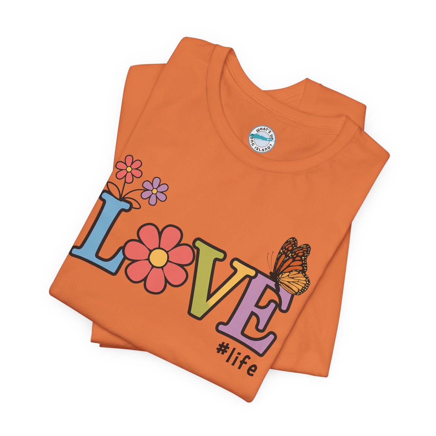 Colorful Love Life Unisex Jersey Tee