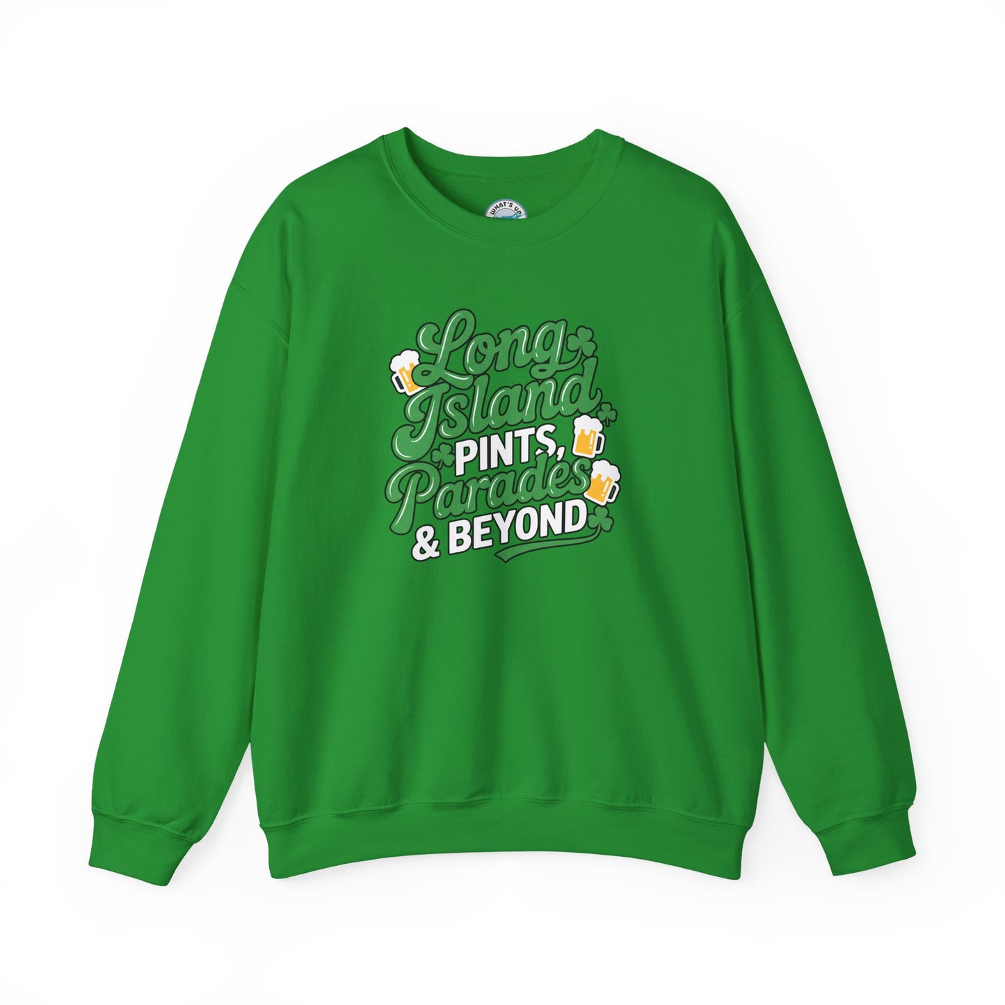 Long Island Pints Parades & Beyond Unisex Crewneck Sweatshirt - Great for Pub Crawls, Parades and St Patrick's Day