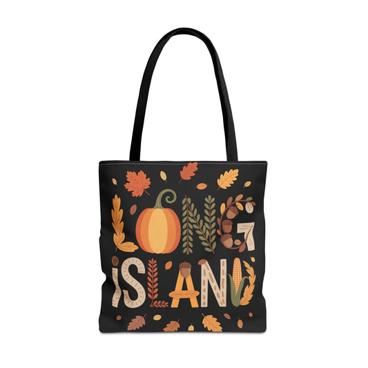 What's Up Long Island? Autumn Tote Bag, Fall Bag, Long Island Shopping Tote, Seasonal Gift