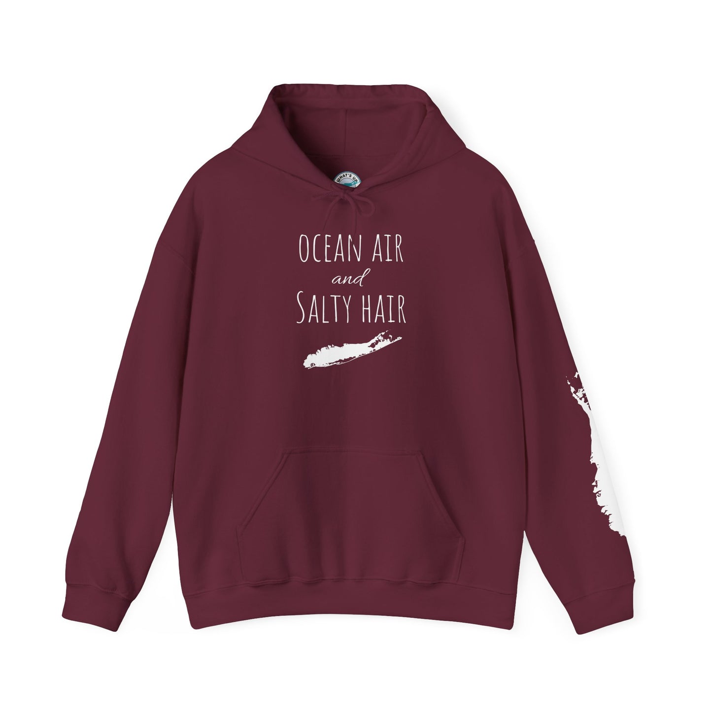 What's Up Long Island?  Ocean Air and Salty Hair Hoodie for Every Occasion | Perfect Gift, Casual Style