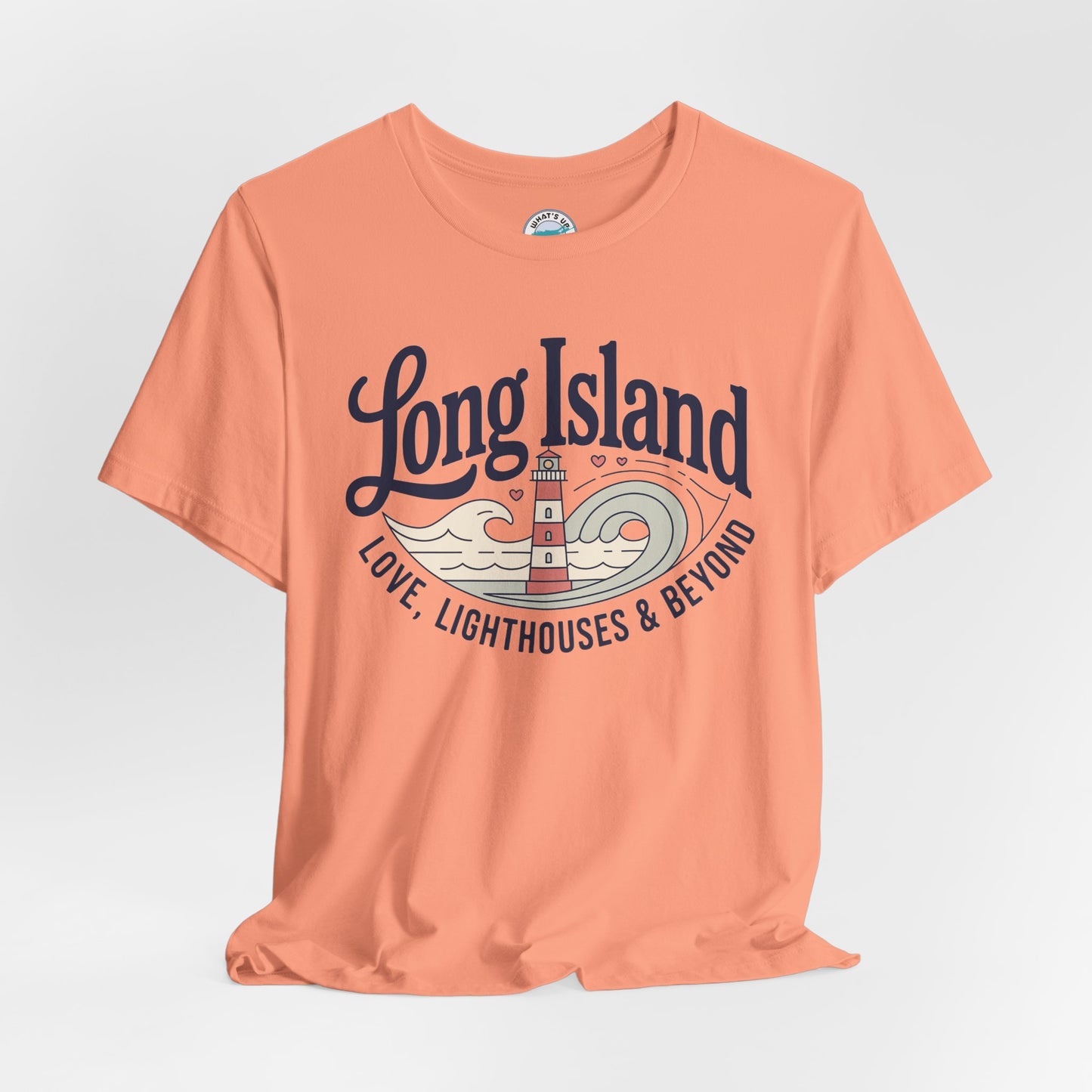 Long Island Lighthouse Unisex Tee — "Long Island: Love, Lighthouses & Beyond"