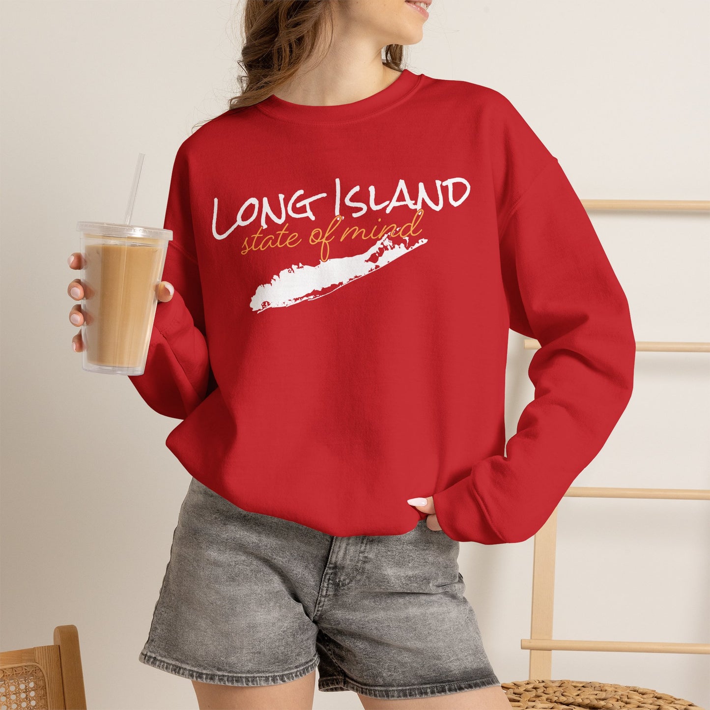 Long Island State of Mind Unisex Sweatshirt — Cozy Crewneck for Locals & Tourists