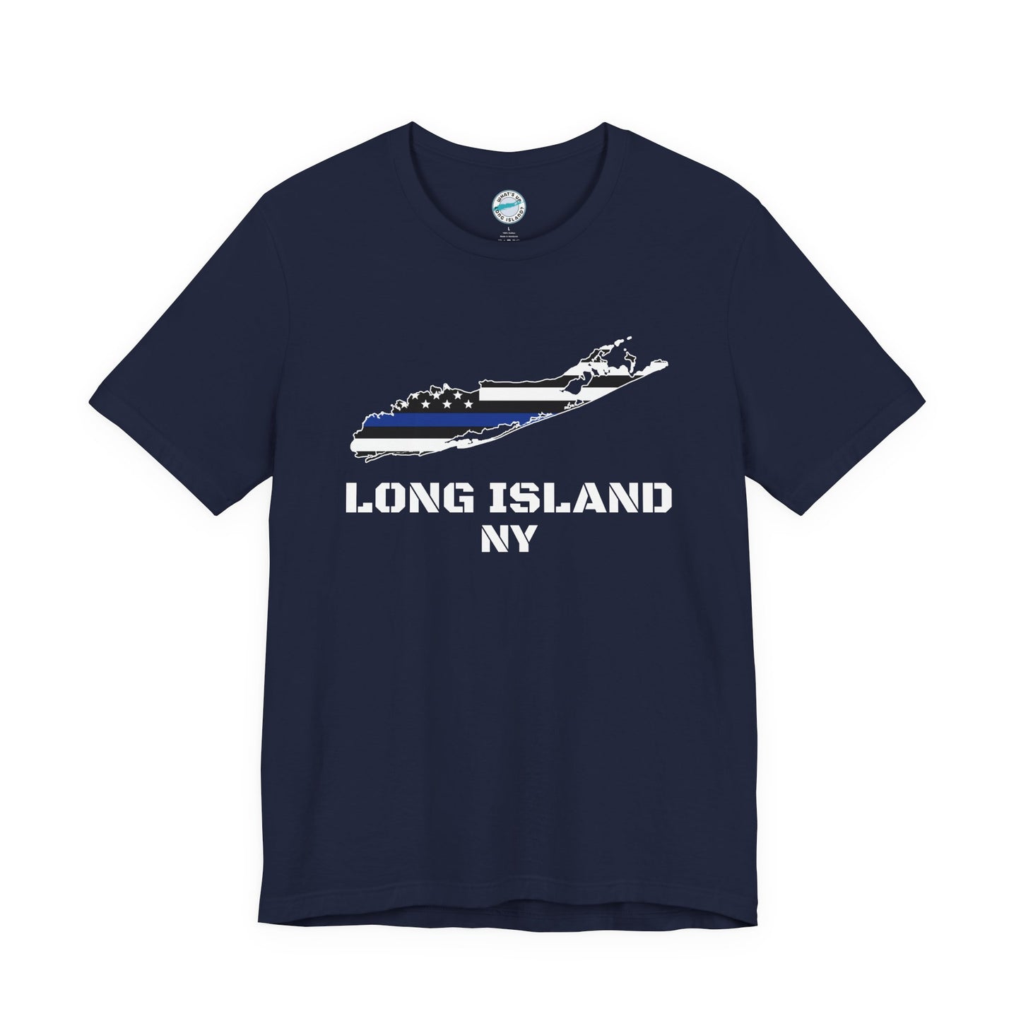 Blue Line Tee: Support Our Long Island Heroes, Unisex Short Sleeve T-Shirt, Law Enforcement Apparel, Police Support Shirt, Patriotic Gift, Casual Wear