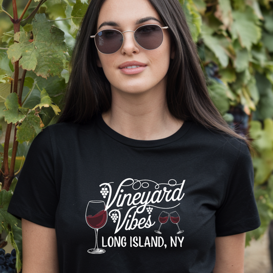 What's Up Long Island? Vineyard Vibes Unisex Jersey Tee - Long Island, NY Wine Lover Shirt