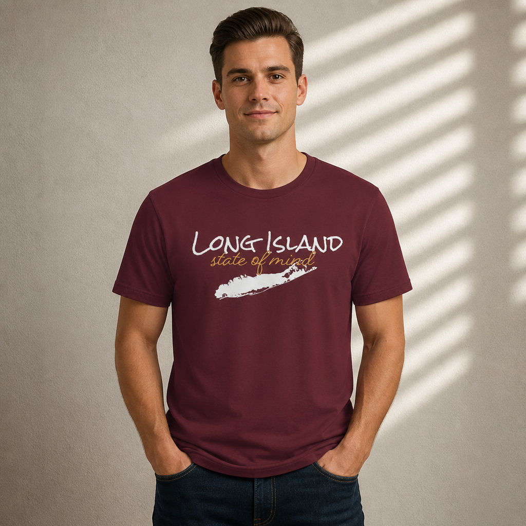 Long Island State of Mind Unisex T-Shirt — Coastal Vibe Tee for Locals & Tourists