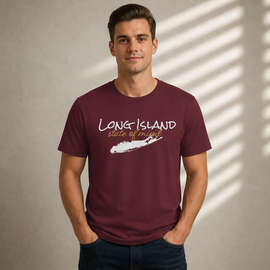 Long Island State of Mind Unisex T-Shirt — Coastal Vibe Tee for Locals & Tourists