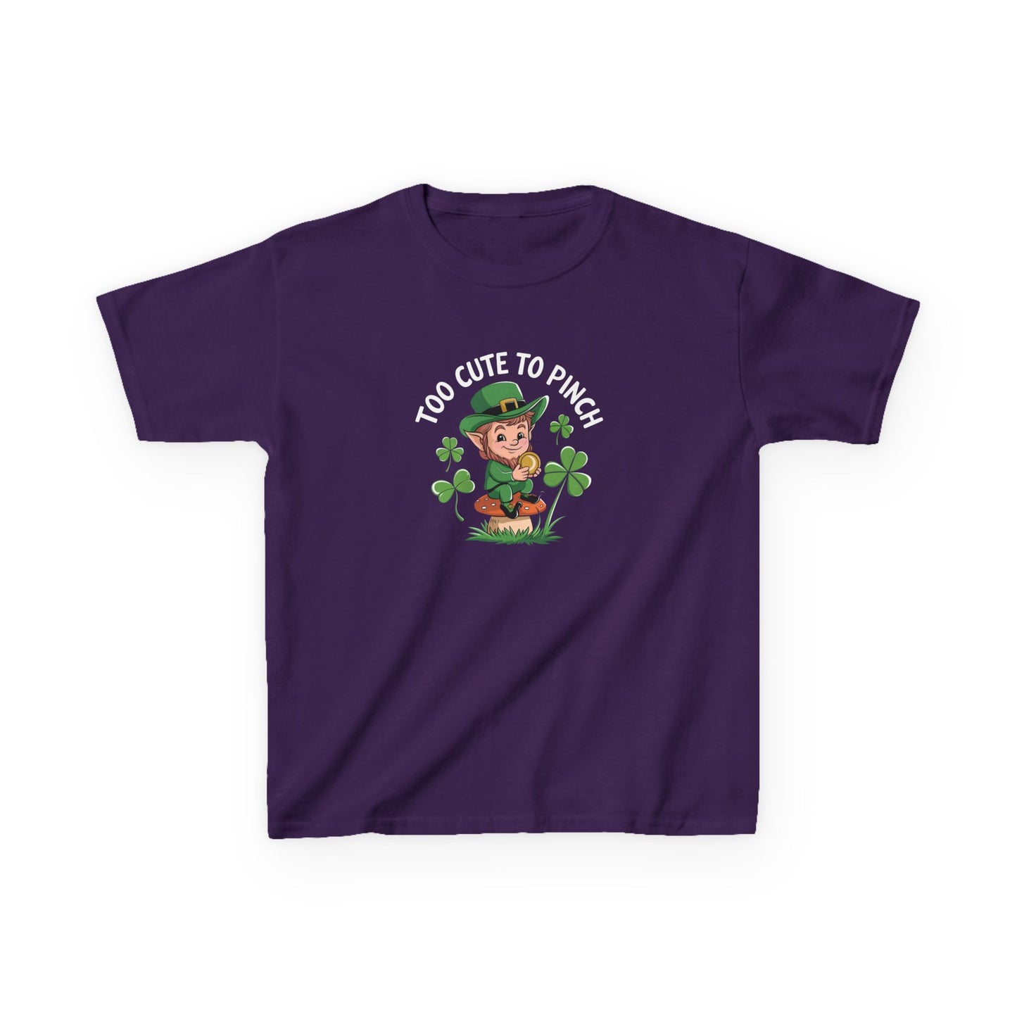 St. Patrick's Day Kids Tee - "Too Cute to Pinch"