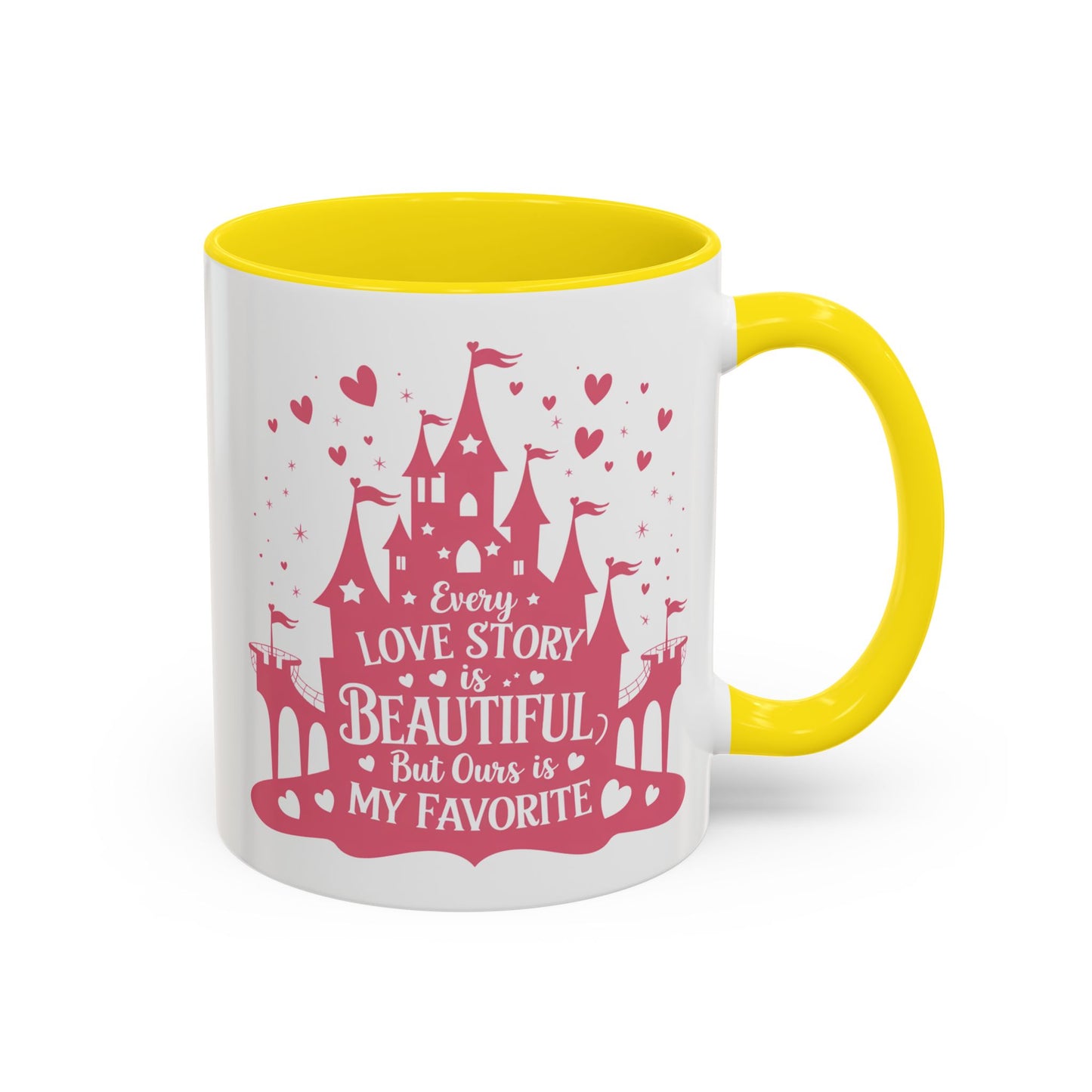 Every Love Story is Beautiful, But Ours is My Favorite - 11oz & 15oz two-tone mug - Valentine's Day, anniversaries, weddings