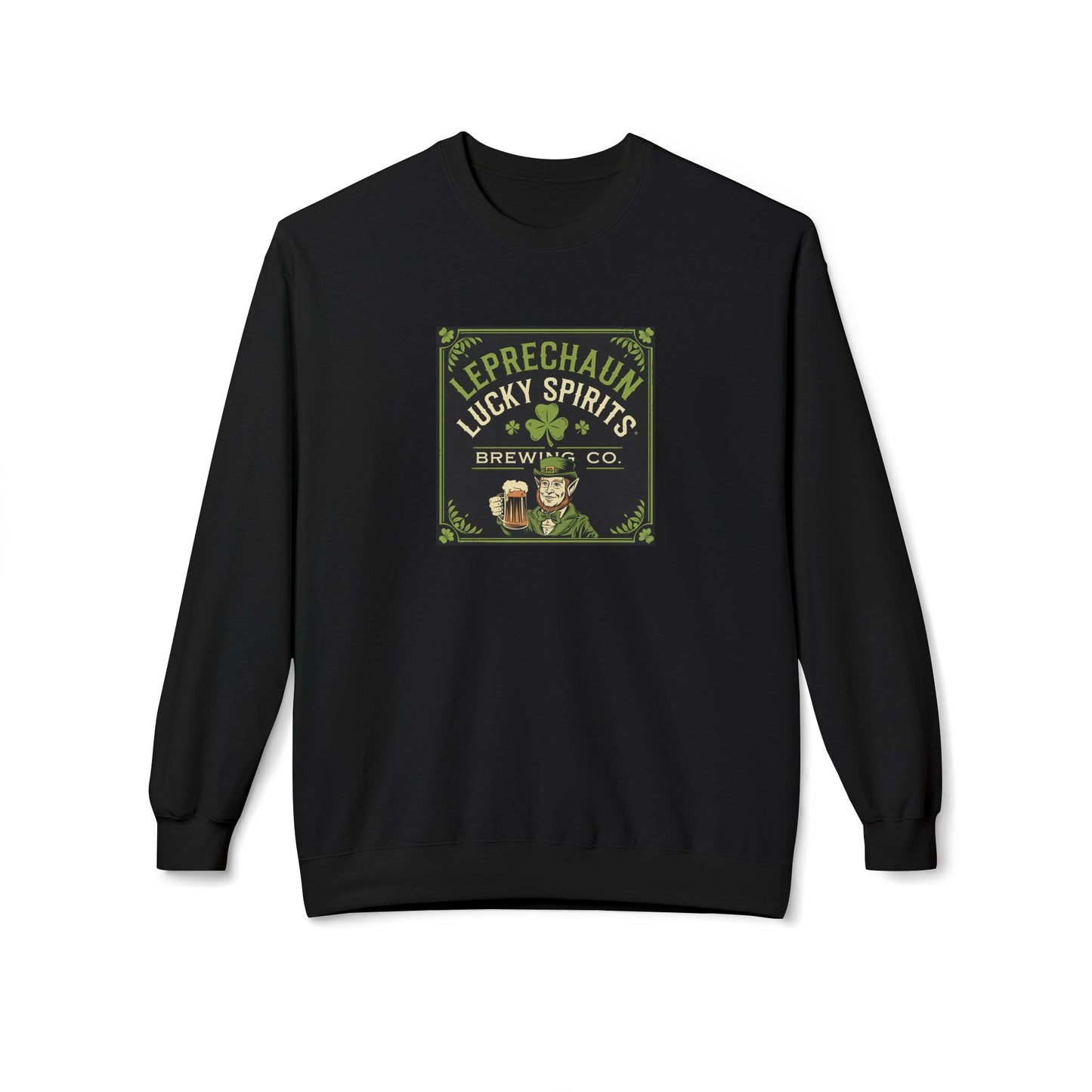 Leprechaun Lucky Spirits Hoodie – Unisex Midweight Fleece Sweatshirt for St. Patrick's Day Celebrations