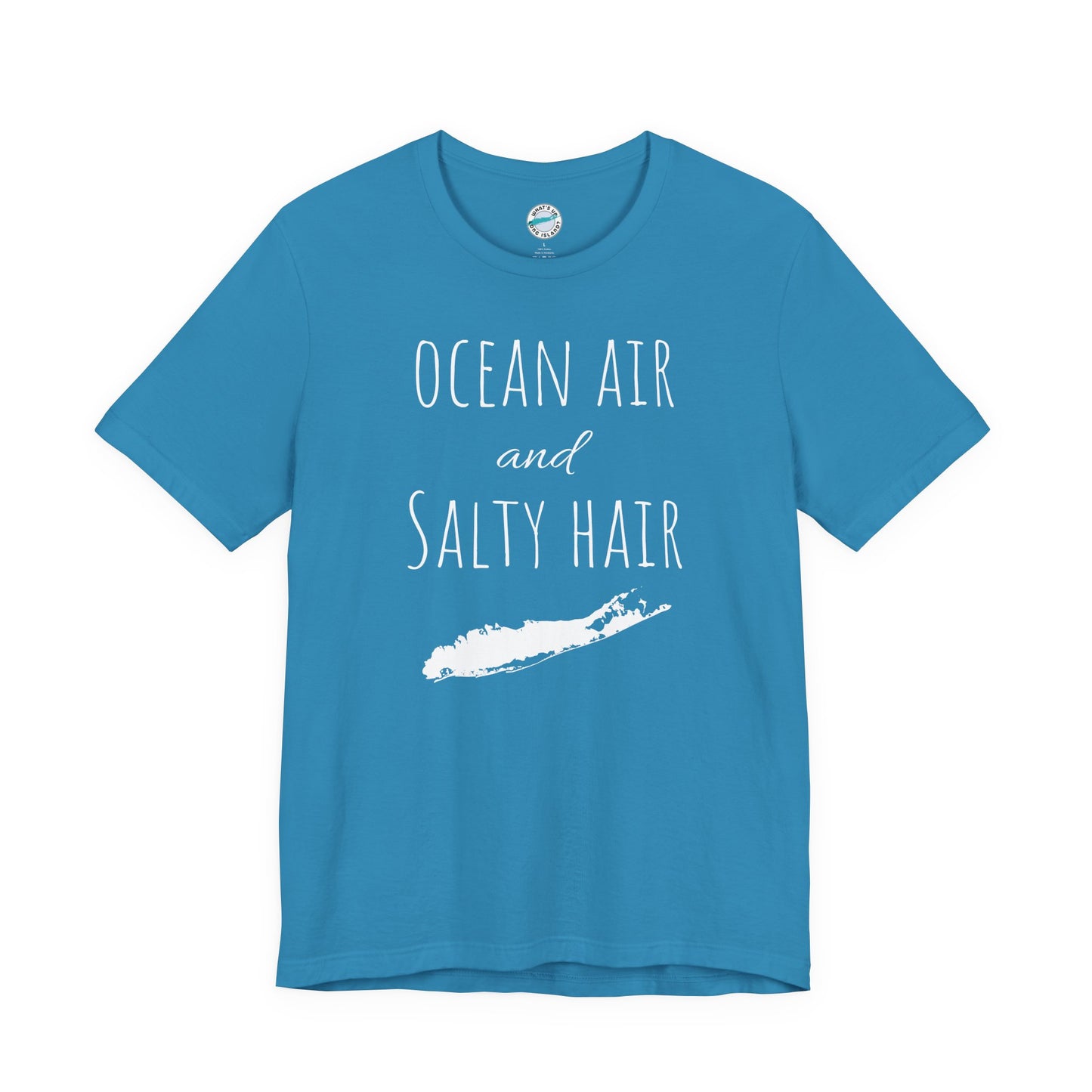 What's Up Long Island? Ocean Air and Salty Hair Tee, Unisex Beach Shirt, Summer Vibes Tee