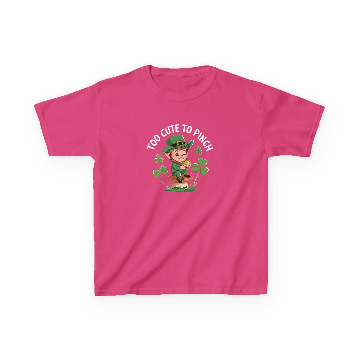 St. Patrick's Day Kids Tee - "Too Cute to Pinch"