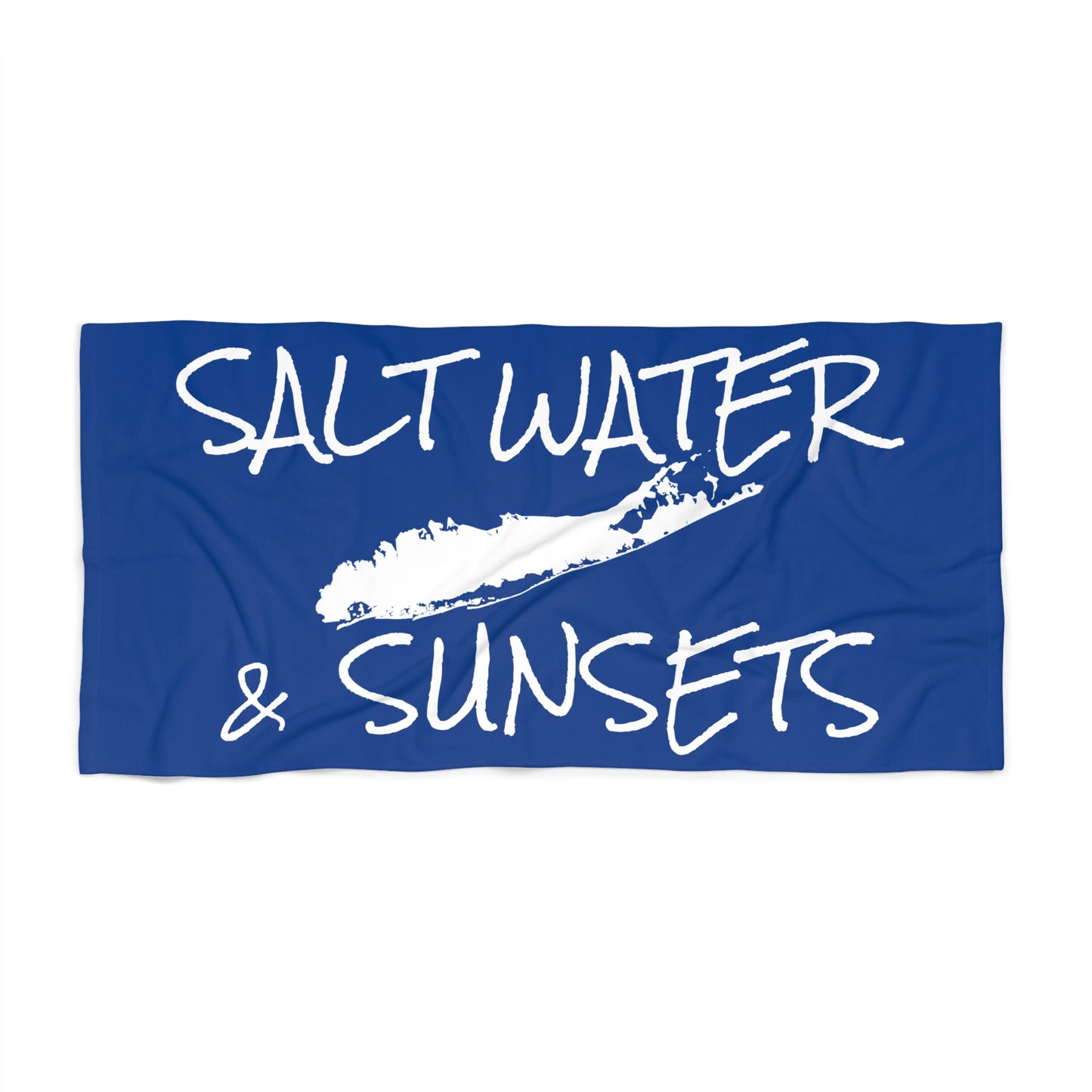 What's Up Long Island? 6 Colors Salt Water & Sunsets Beach Towel — Coastal Design