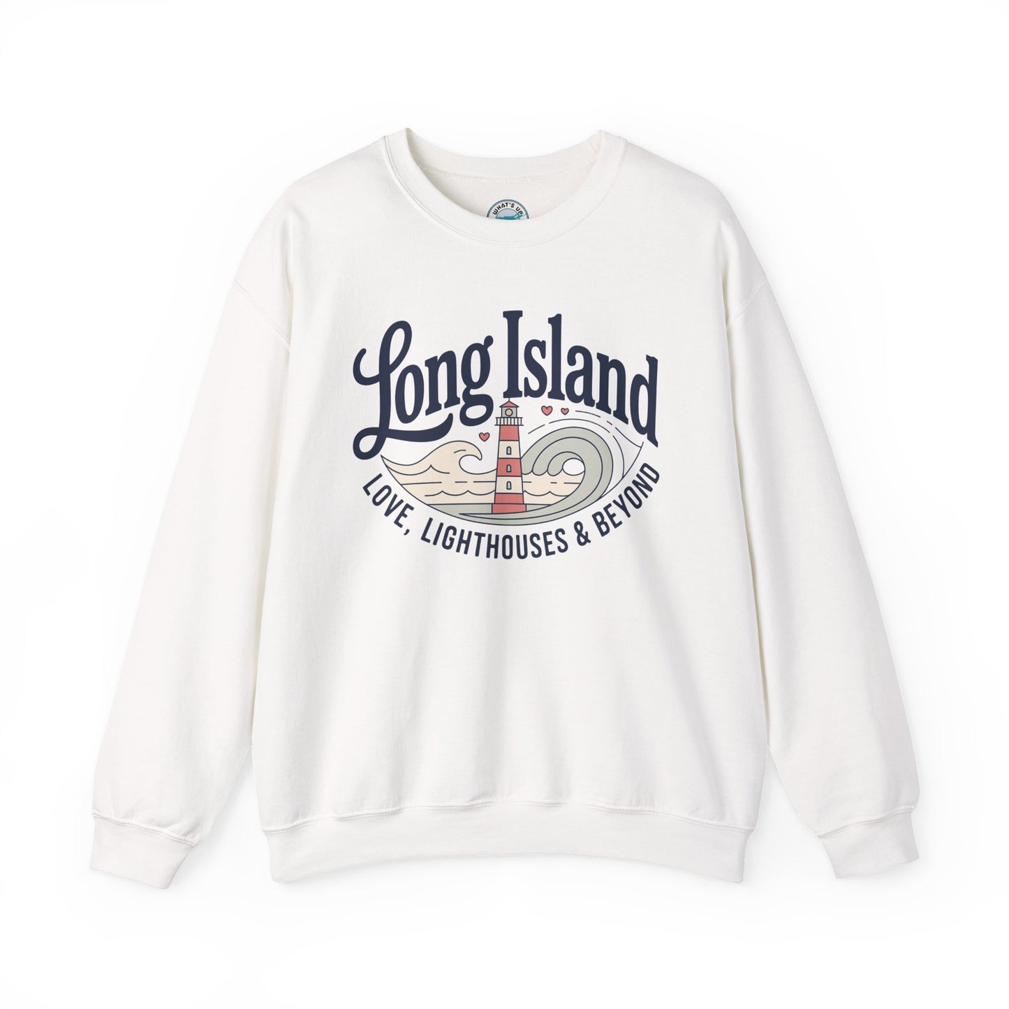 What's Up Long Island? Lighthouse Crewneck Sweatshirt — Love, Lighthouses & Beyond