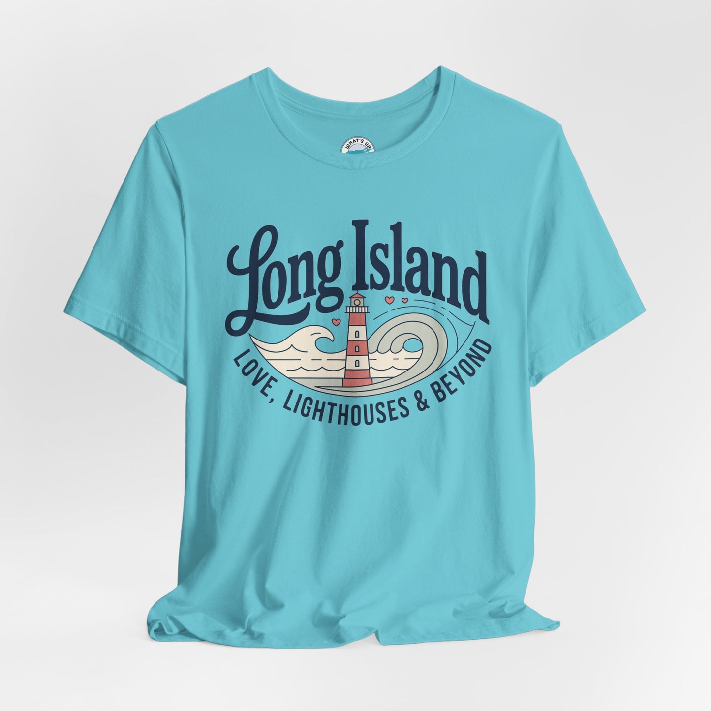 Long Island Lighthouse Unisex Tee — "Long Island: Love, Lighthouses & Beyond"