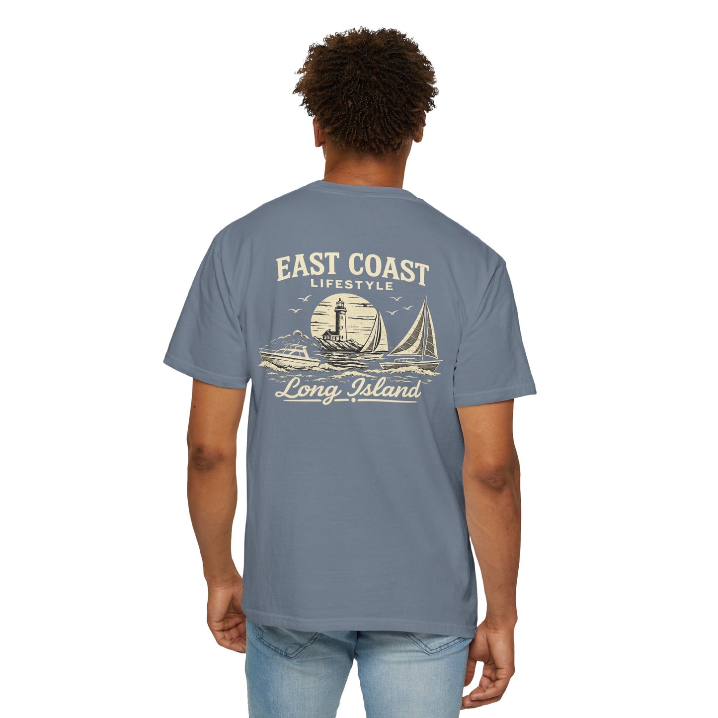 East Coast Lifestyle Long Island T-Shirt — Nautical Sailboat Graphic