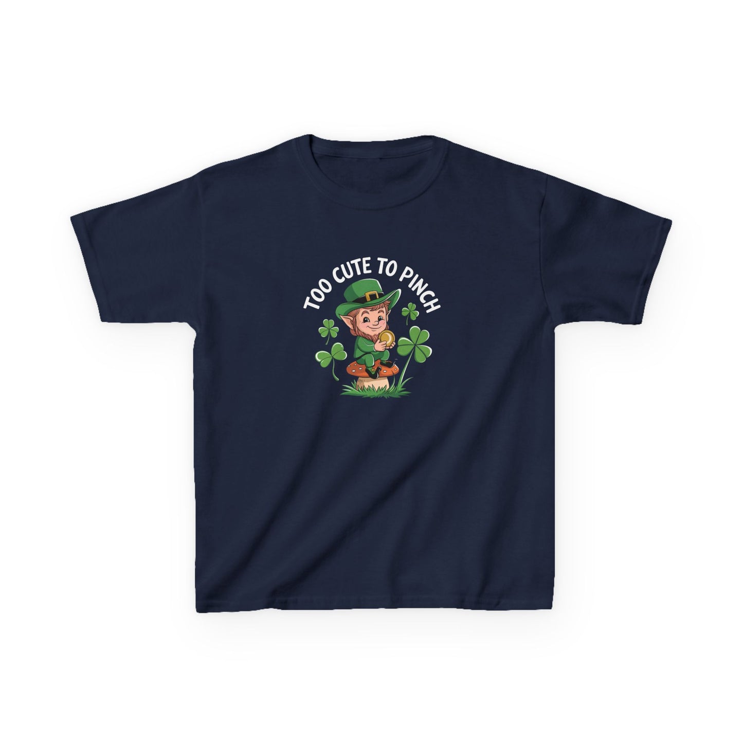 St. Patrick's Day Kids Tee - "Too Cute to Pinch"
