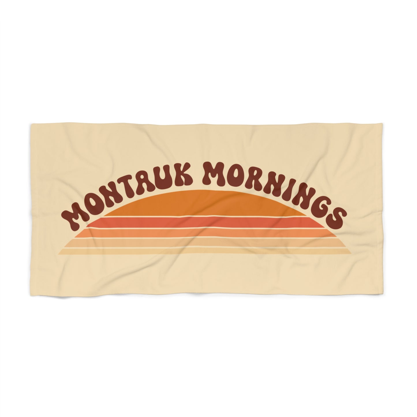 What's Up Long Island? 4 Colors - Montauk Mornings Beach Towel – Retro Sunset Surf Vibes