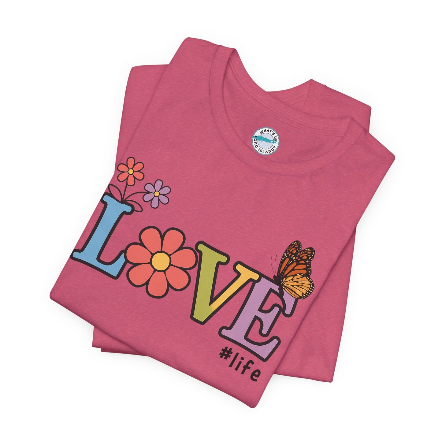 Colorful Love Life Unisex Jersey Tee