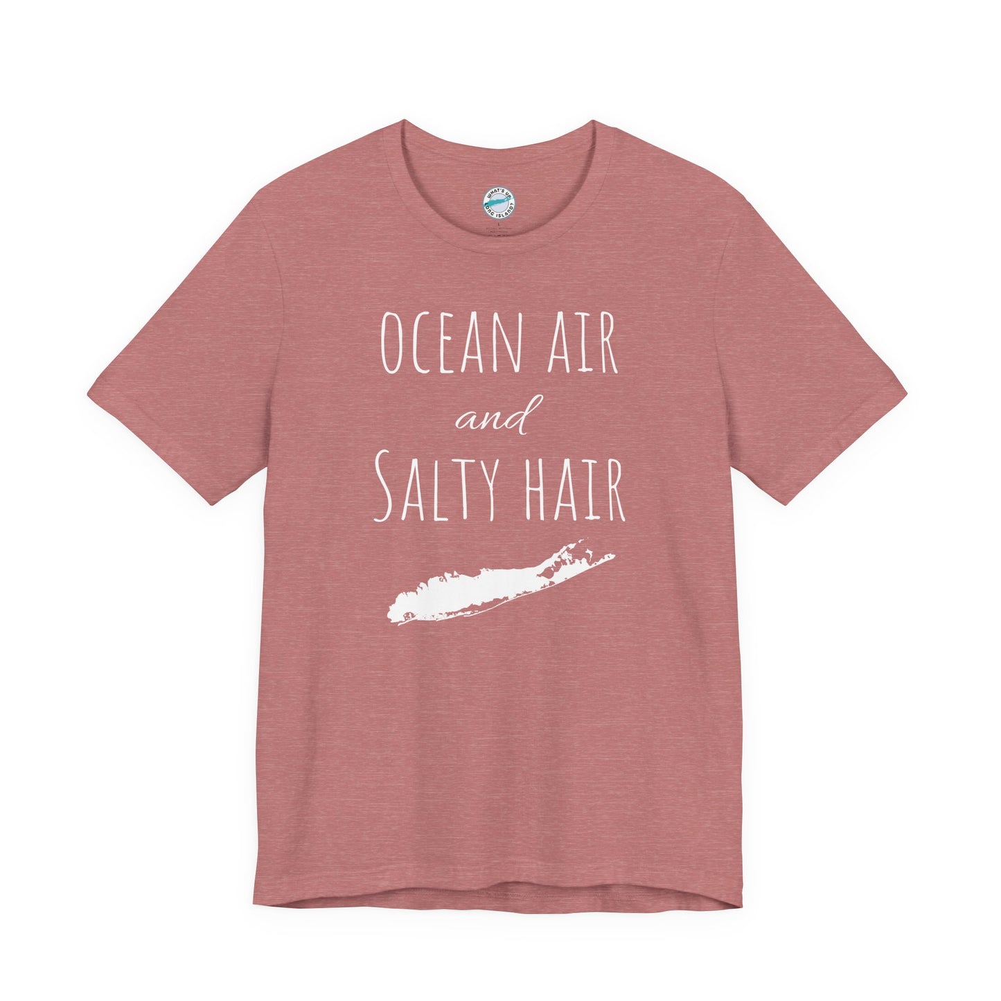 What's Up Long Island? Ocean Air and Salty Hair Tee, Unisex Beach Shirt, Summer Vibes Tee