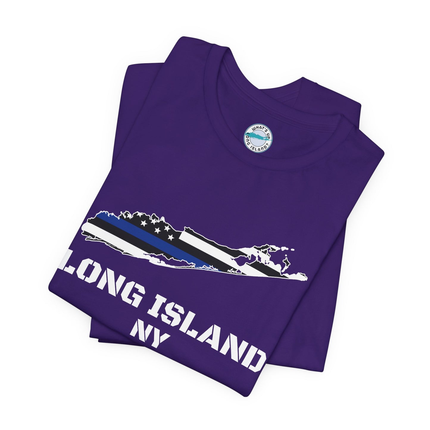 Blue Line Tee: Support Our Long Island Heroes, Unisex Short Sleeve T-Shirt, Law Enforcement Apparel, Police Support Shirt, Patriotic Gift, Casual Wear
