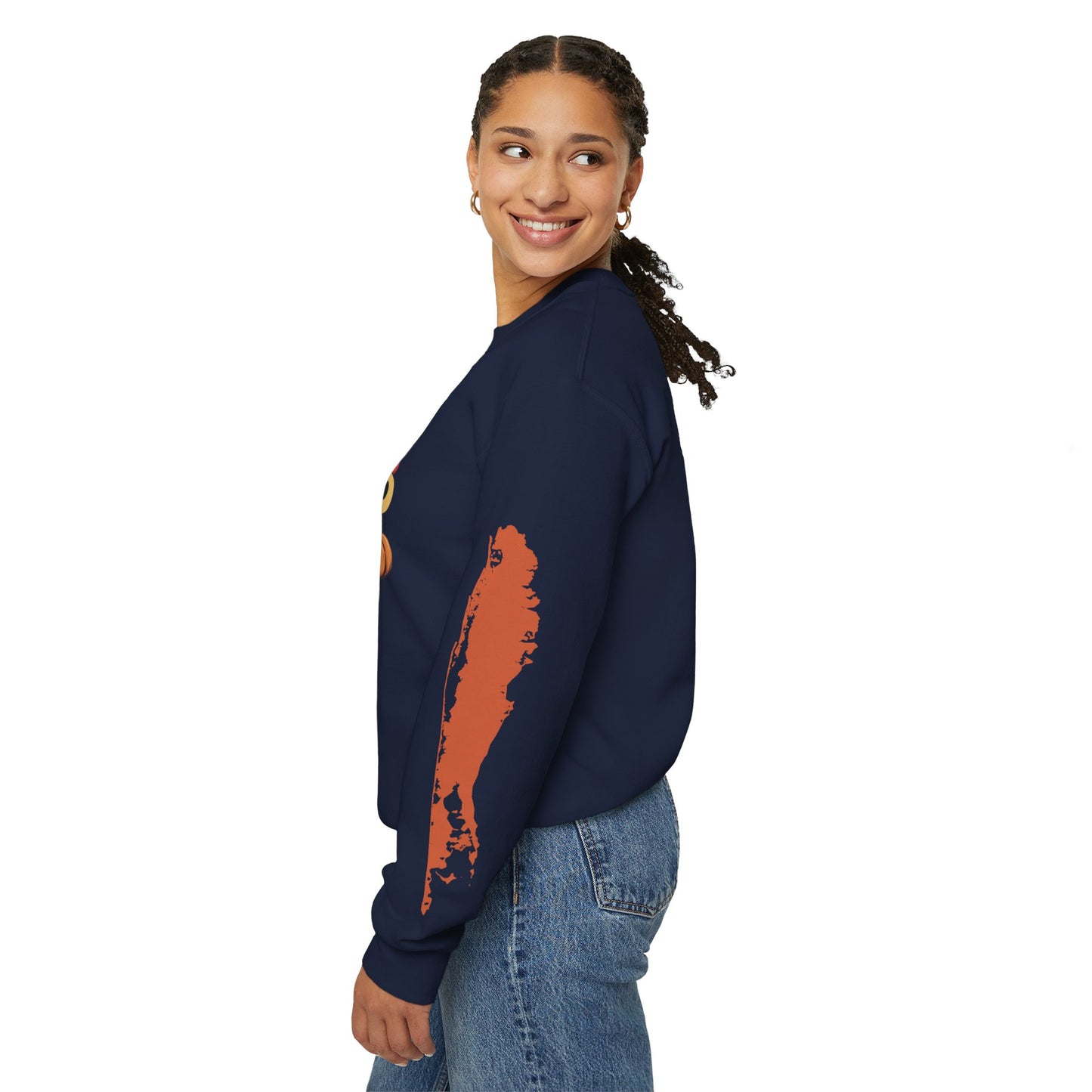 What's Up Long Island? Pumpkin, Apples & Autumn Vibes Crewneck Sweatshirt | Fall Sweater, Unisex Apparel, Thanksgiving Gift