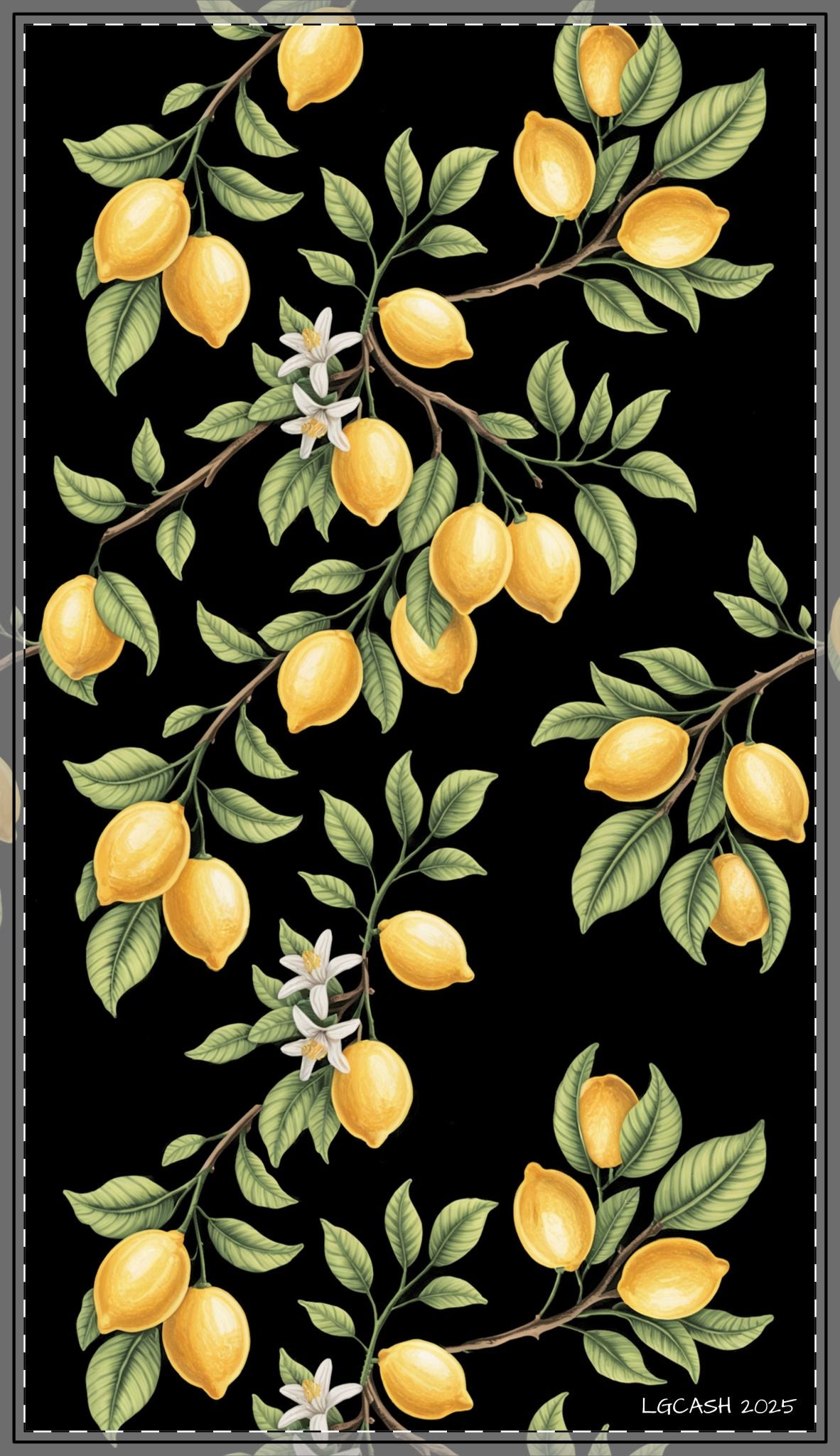 Lemon Blossom Tablecloth - 58 x 58 or 58 x 102 -Elegant Dining Decor, Home Decoration, Kitchen Table Cover, Fruit-Themed Party