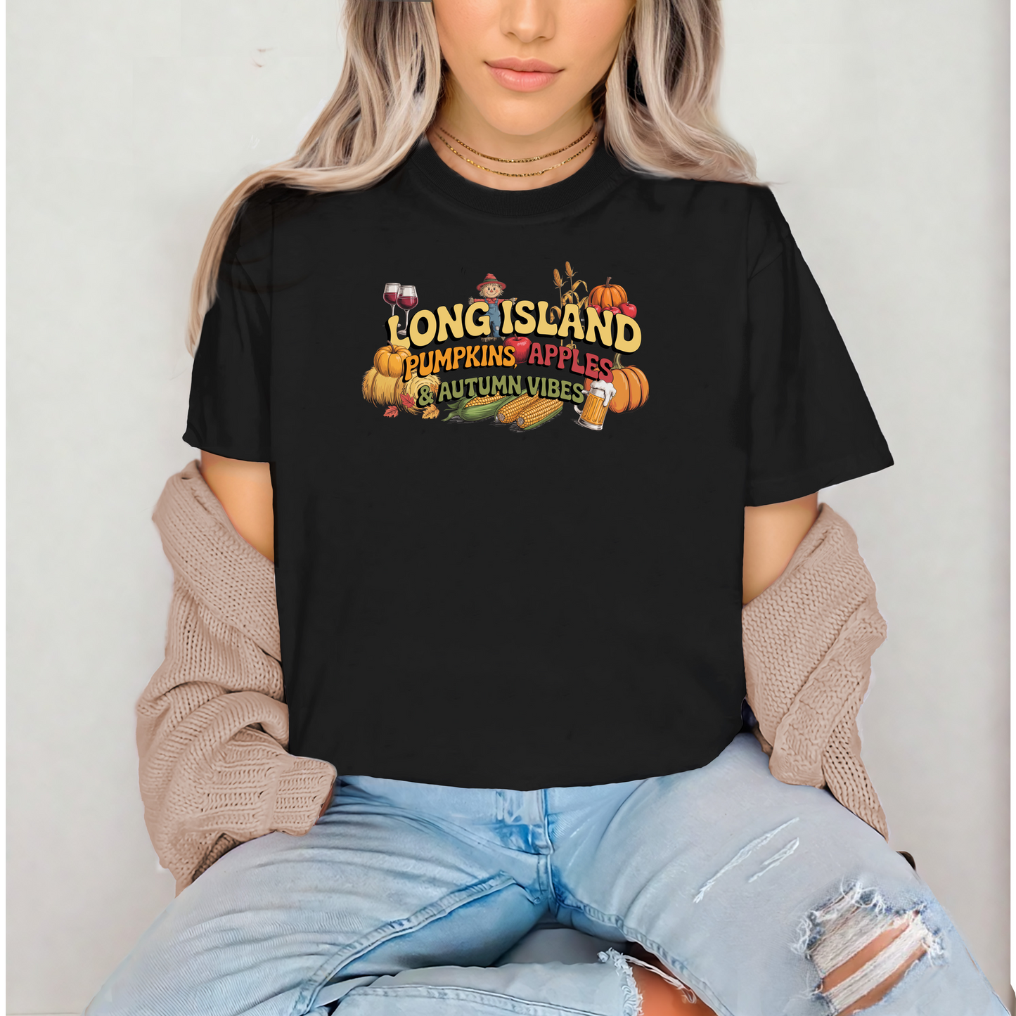 What's Up Long Island? Pumpkins, Apples & Autumn Vibes  T-Shirt