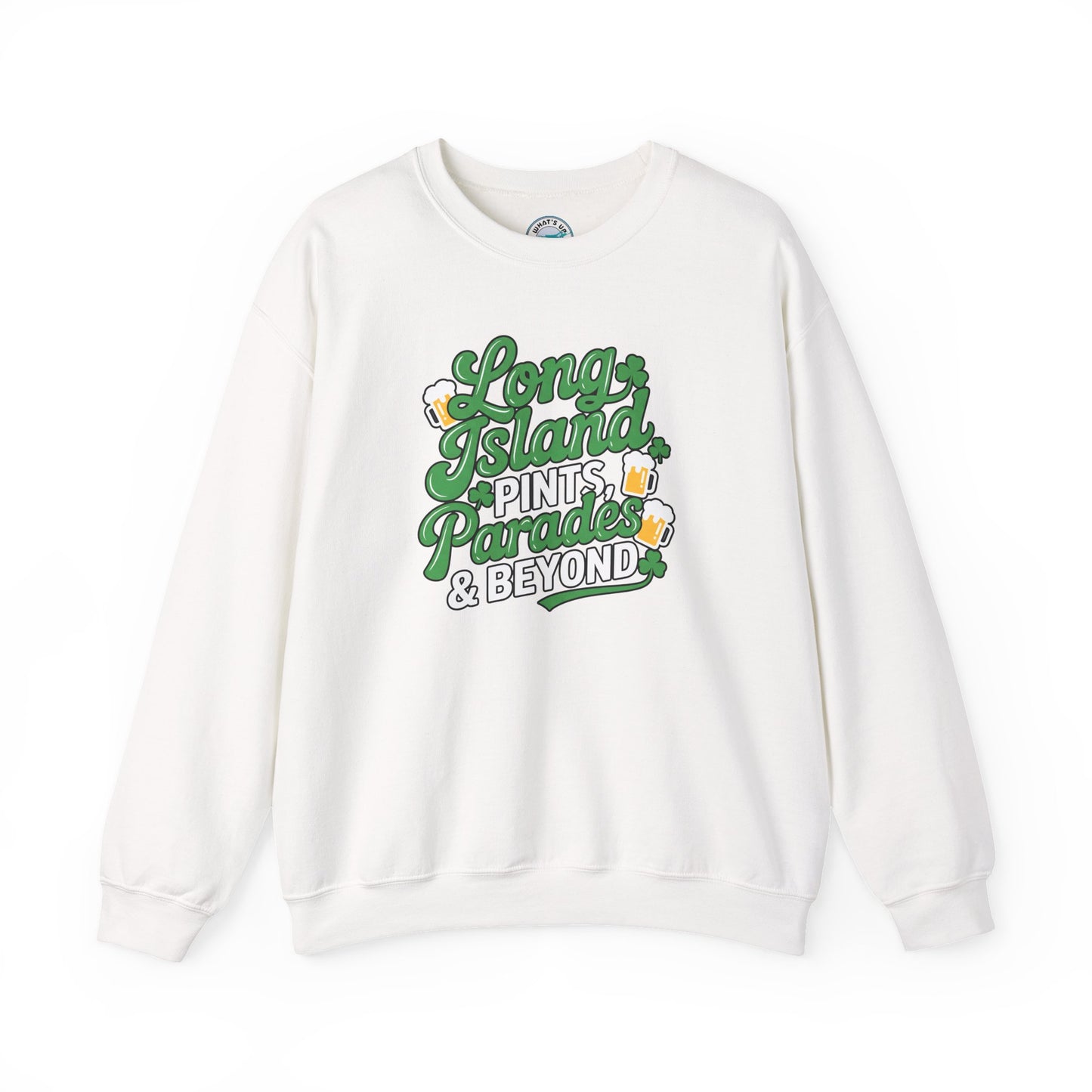 Long Island Pints Parades & Beyond Unisex Crewneck Sweatshirt - Great for Pub Crawls, Parades and St Patrick's Day