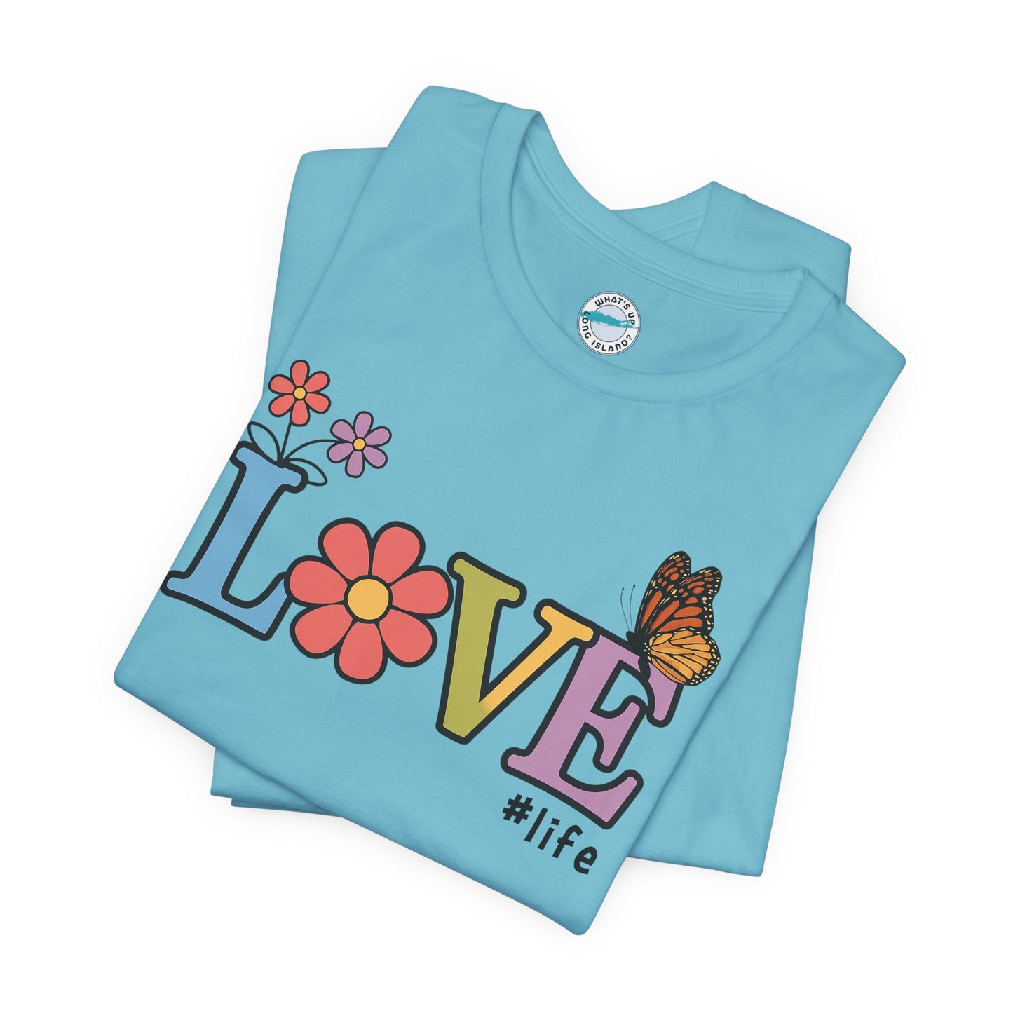 Colorful Love Life Unisex Jersey Tee