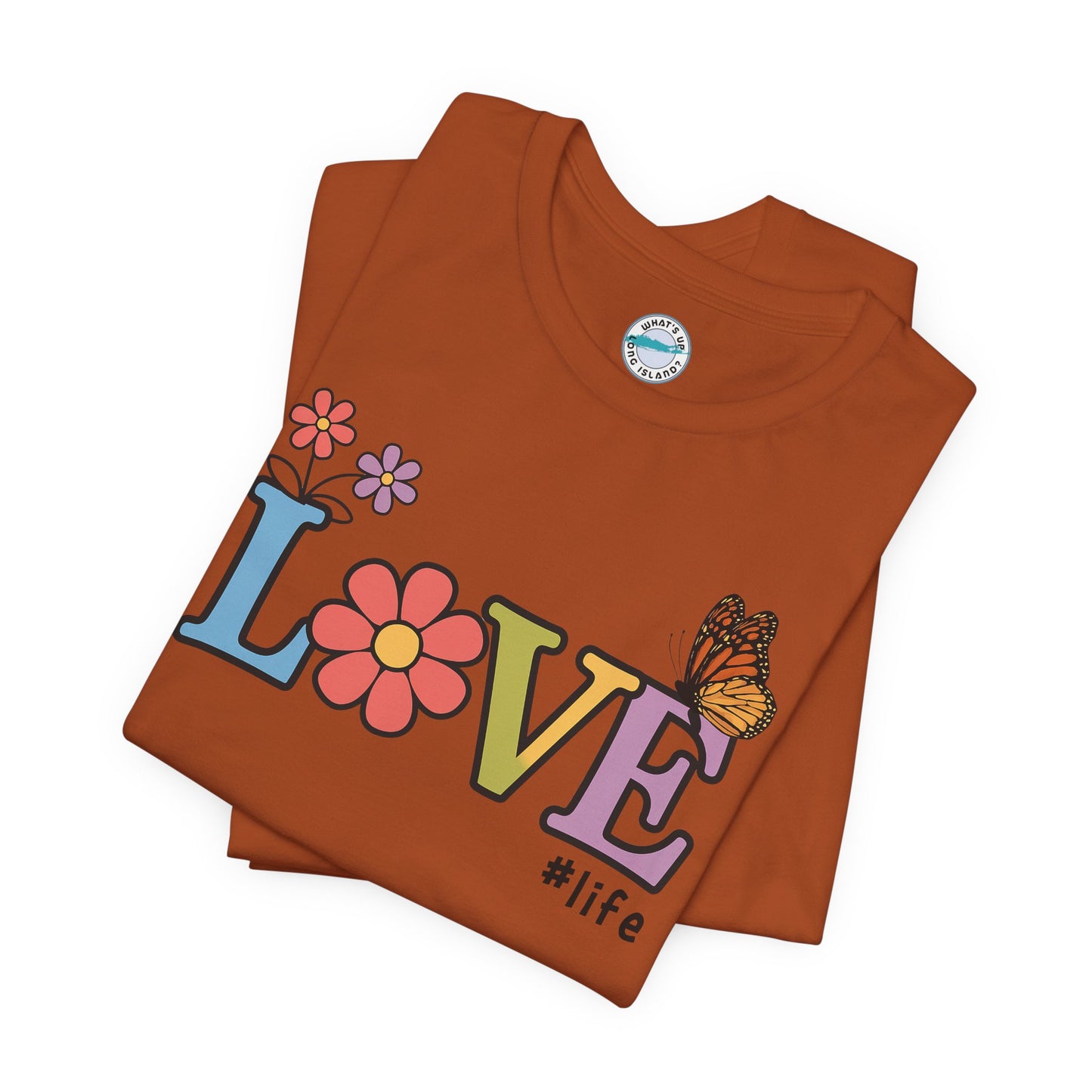 Colorful Love Life Unisex Jersey Tee