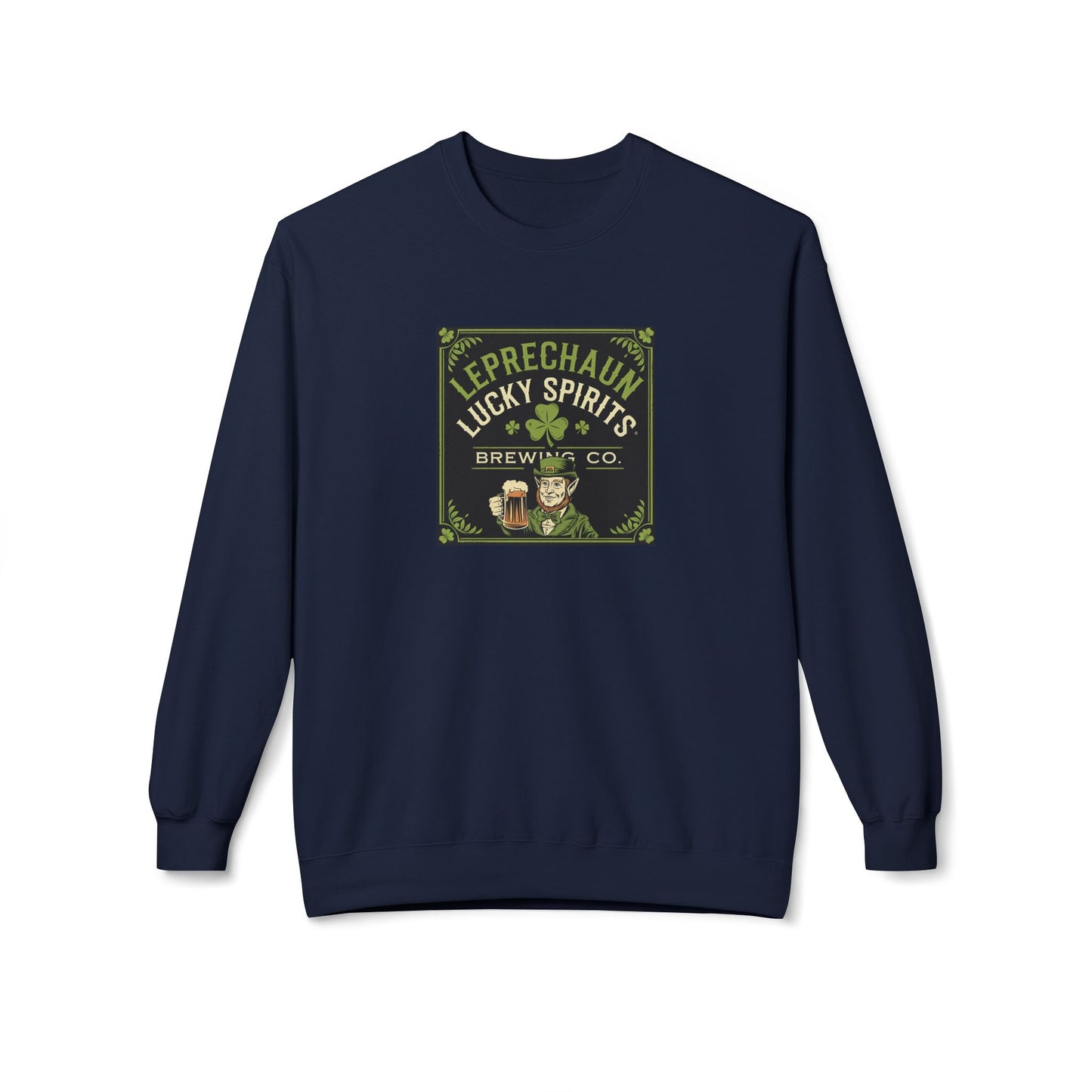 Leprechaun Lucky Spirits Hoodie – Unisex Midweight Fleece Sweatshirt for St. Patrick's Day Celebrations