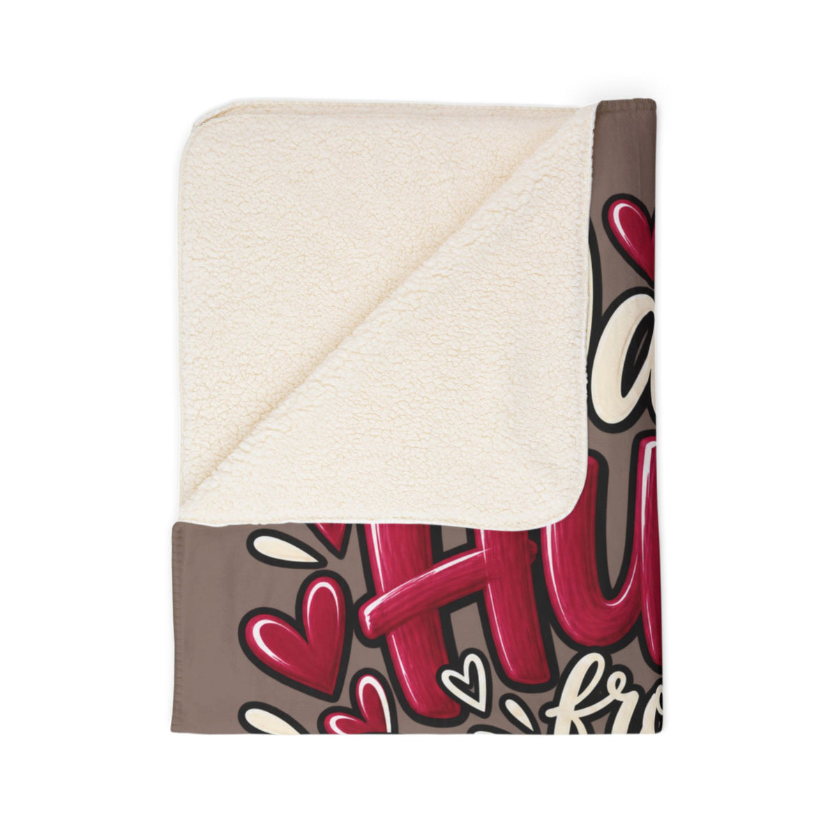 PERSONALIZED What's Up Long Island? Warm Hugs from "Your name/names" on Long Island Fleece Sherpa Blanket
