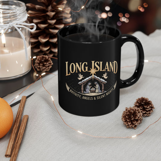 What's Up Long Island? Nativity Mug - Perfect for Holiday Cheer, Gift for Coffee Lovers, Christmas Decor, Unique Present, Celebrate Family