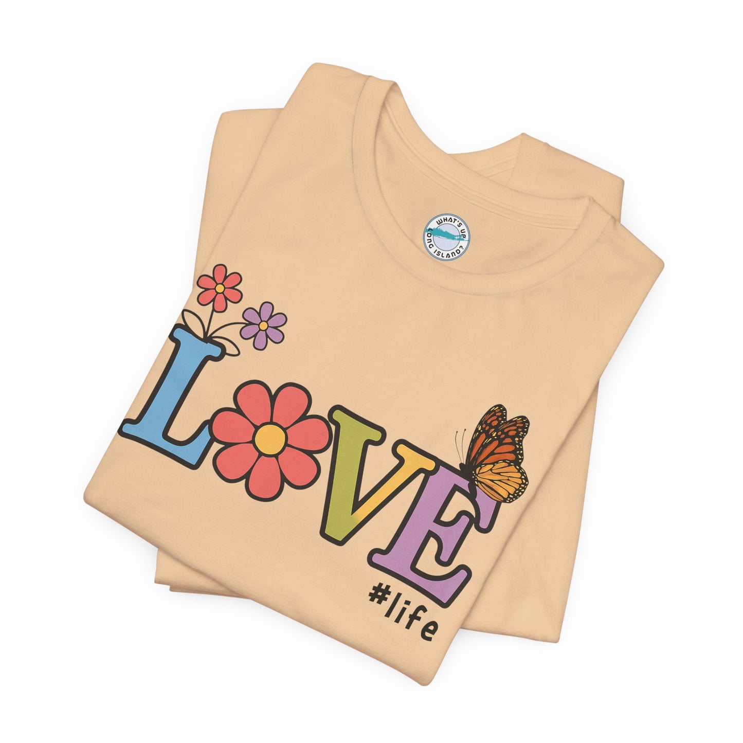 Colorful Love Life Unisex Jersey Tee