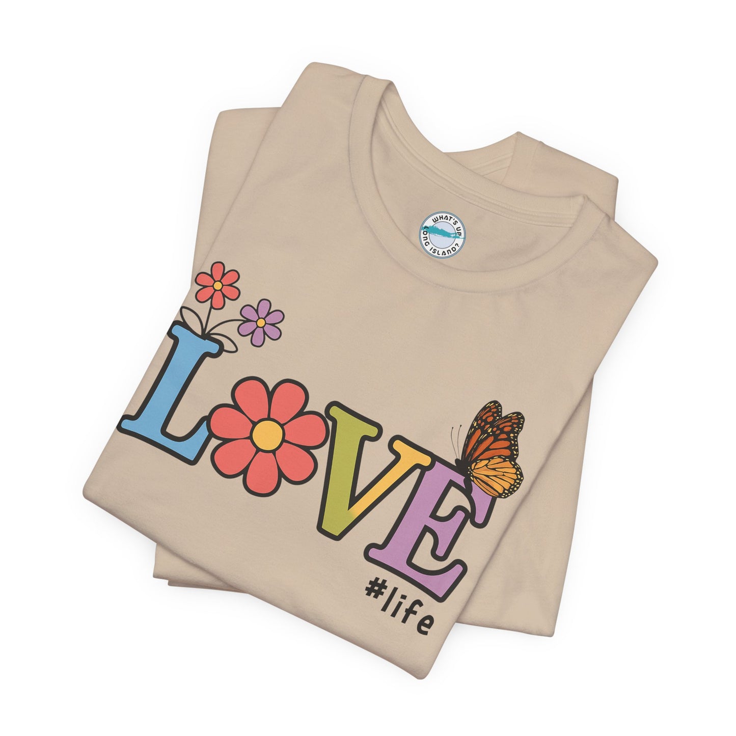 Colorful Love Life Unisex Jersey Tee