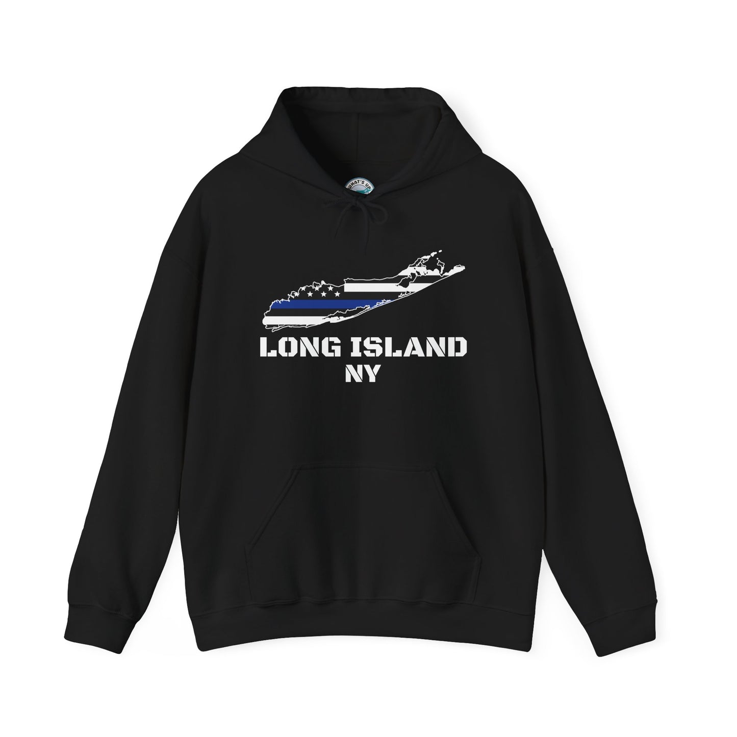 What's Up Long Island? NY Back the Blue Unisex Heavy Blend™ Hooded Sweatshirt
