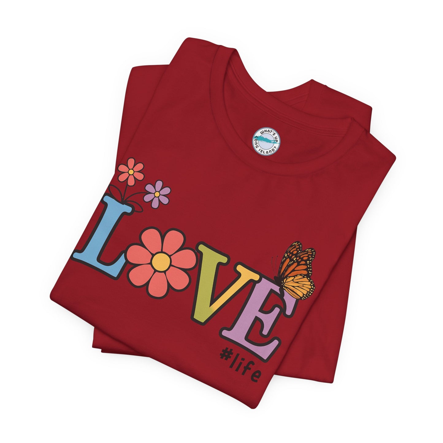 Colorful Love Life Unisex Jersey Tee