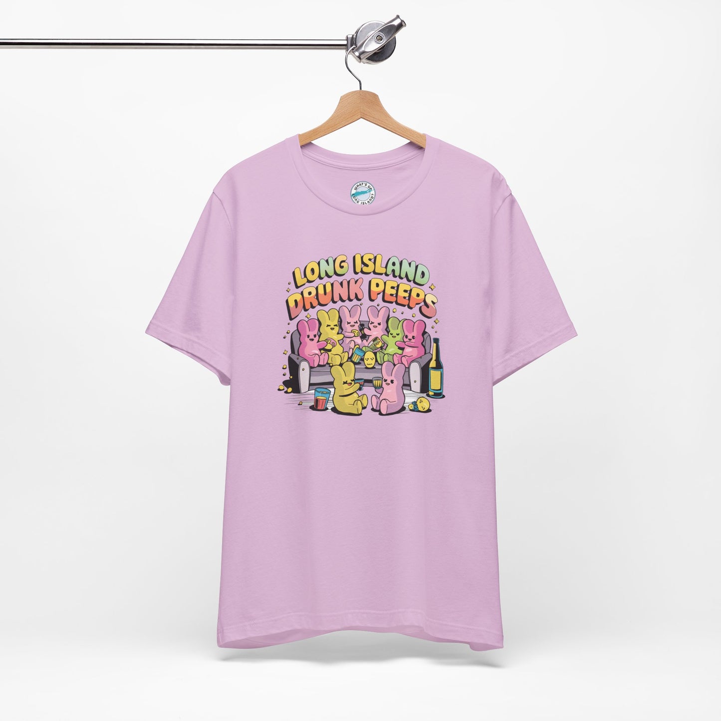 What's Up Long Island? Drunk Peeps - Unisex T-Shirt - Fun Party Tees for Spring Celebrations