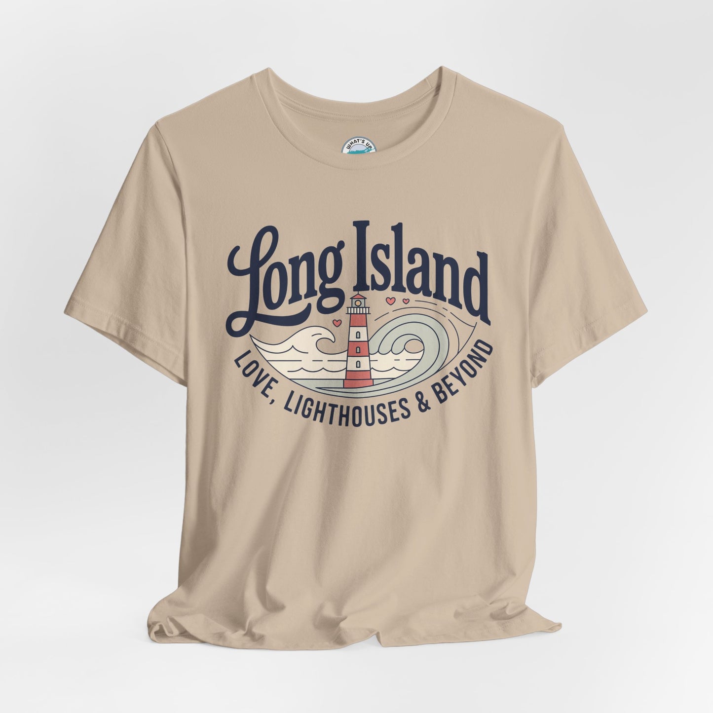 Long Island Lighthouse Unisex Tee — "Long Island: Love, Lighthouses & Beyond"