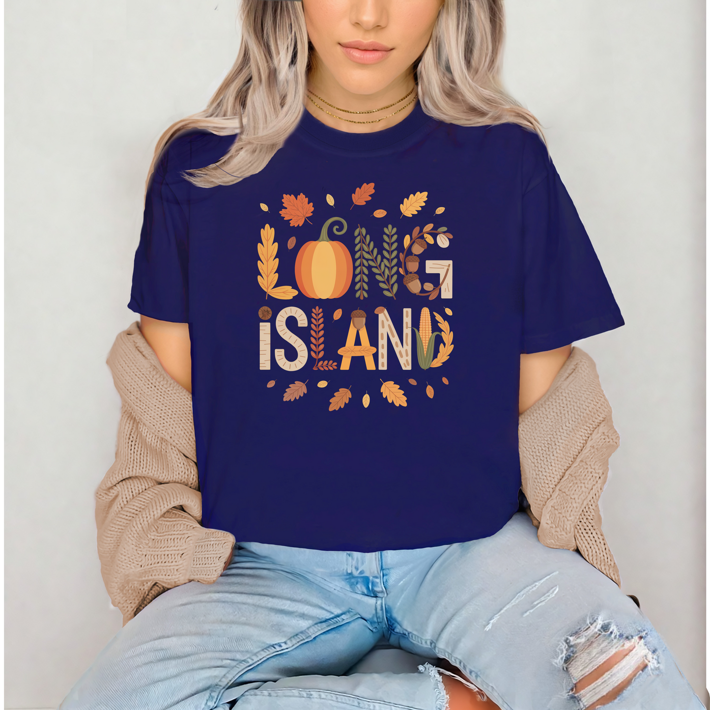 What's Up Long Island? Autumn Tee - Soft Unisex Fit - Fall Themed - Autumn Fashion