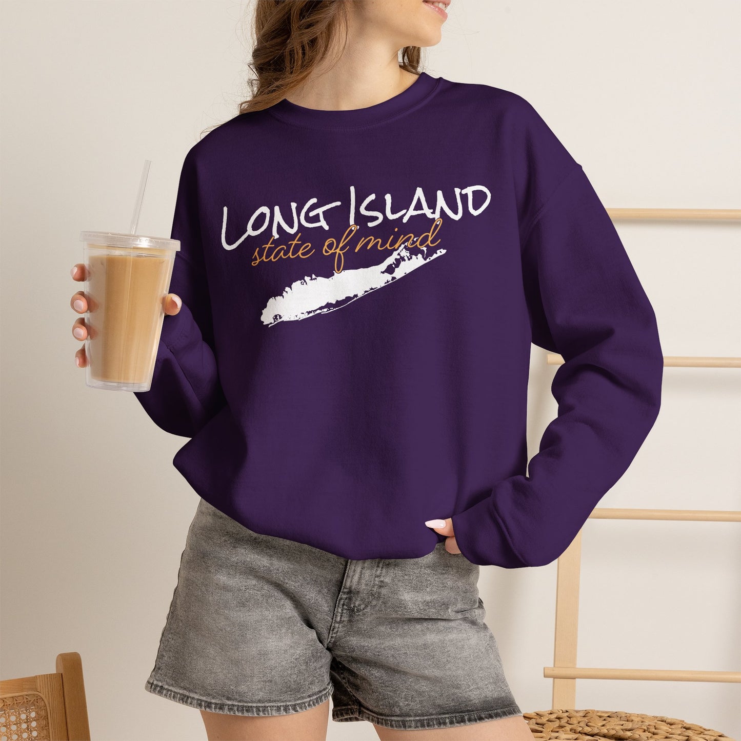 Long Island State of Mind Unisex Sweatshirt — Cozy Crewneck for Locals & Tourists