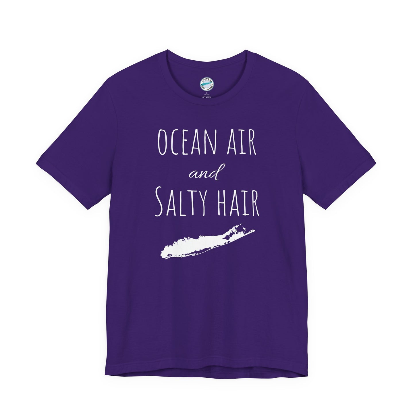 What's Up Long Island? Ocean Air and Salty Hair Tee, Unisex Beach Shirt, Summer Vibes Tee
