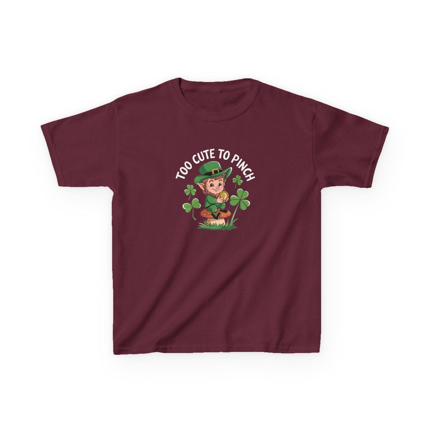 St. Patrick's Day Kids Tee - "Too Cute to Pinch"