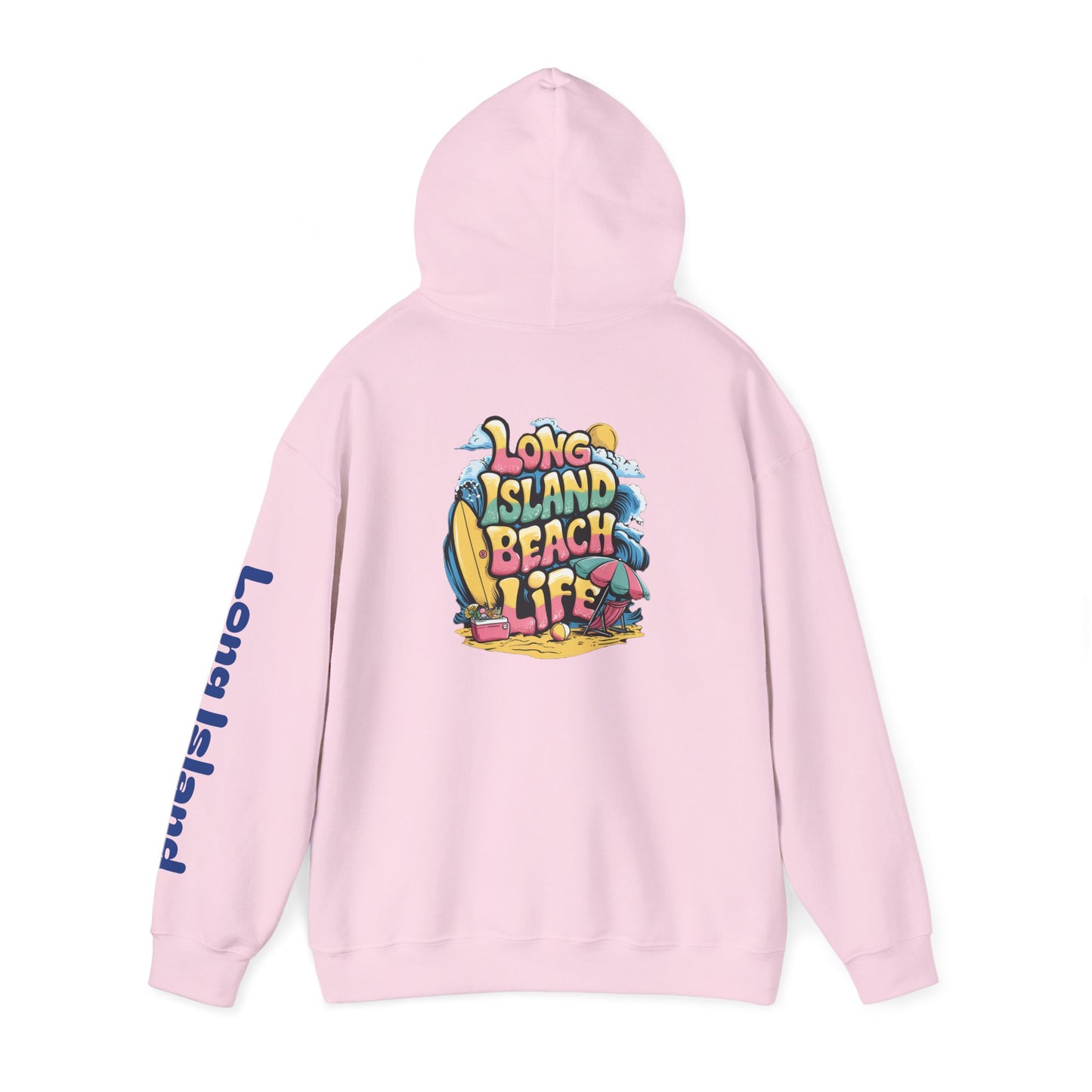 What's Up Long Island? Beach Life Unisex Hoodie – Relaxed Summer Vibes & Coastal Love