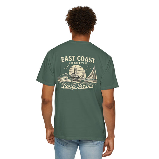 East Coast Lifestyle Long Island T-Shirt — Nautical Sailboat Graphic