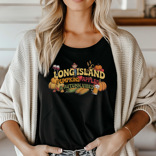 What's Up Long Island? Pumpkins, Apples & Autumn Vibes  T-Shirt
